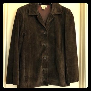 Ann Taylor Suede Leather Jacket